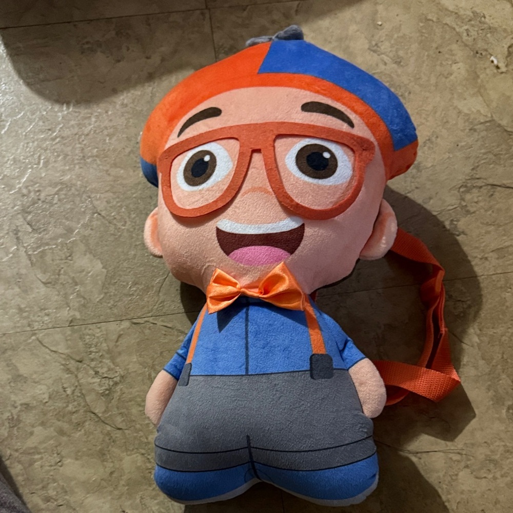 BLIPPI Colorful Cartoon Character Plush Backpack